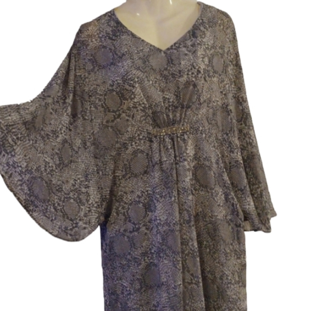 Connected apparel snakeskin print dress size 10